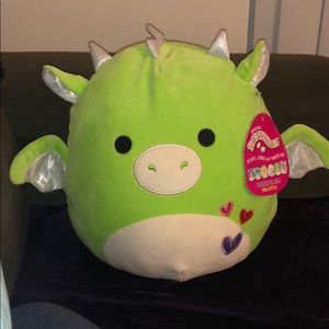 Squishmallow Green Dragon (Valentine’s Edition)11”